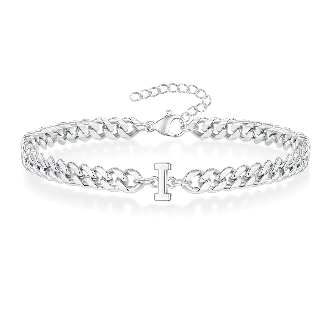 Kalsten | Couples Letter Initial Cuban Bracelet