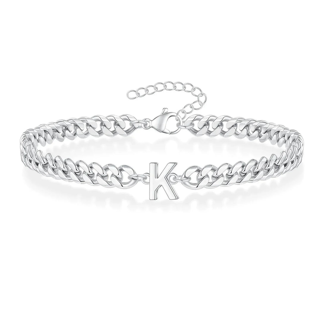 Kalsten | Couples Letter Initial Cuban Bracelet