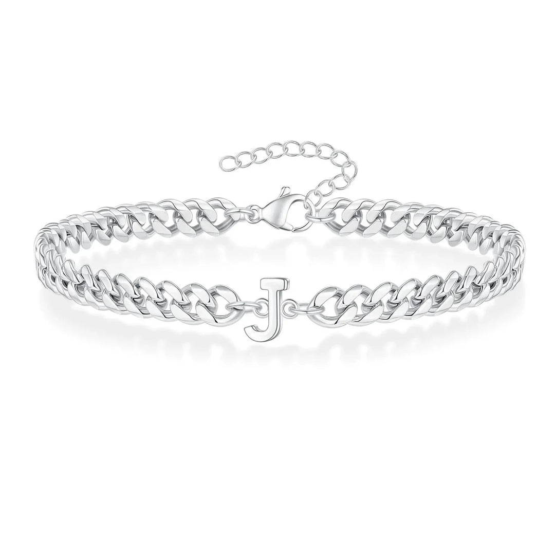 Kalsten | Couples Letter Initial Cuban Bracelet
