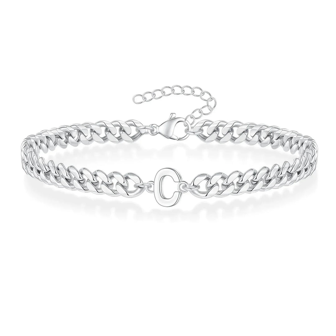 Kalsten | Couples Letter Initial Cuban Bracelet