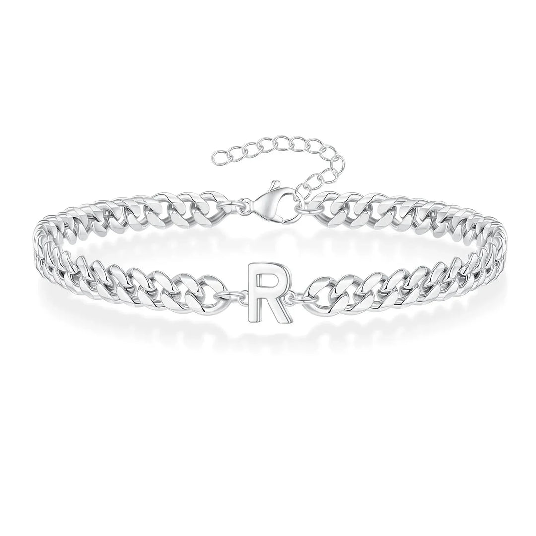 Kalsten | Couples Letter Initial Cuban Bracelet