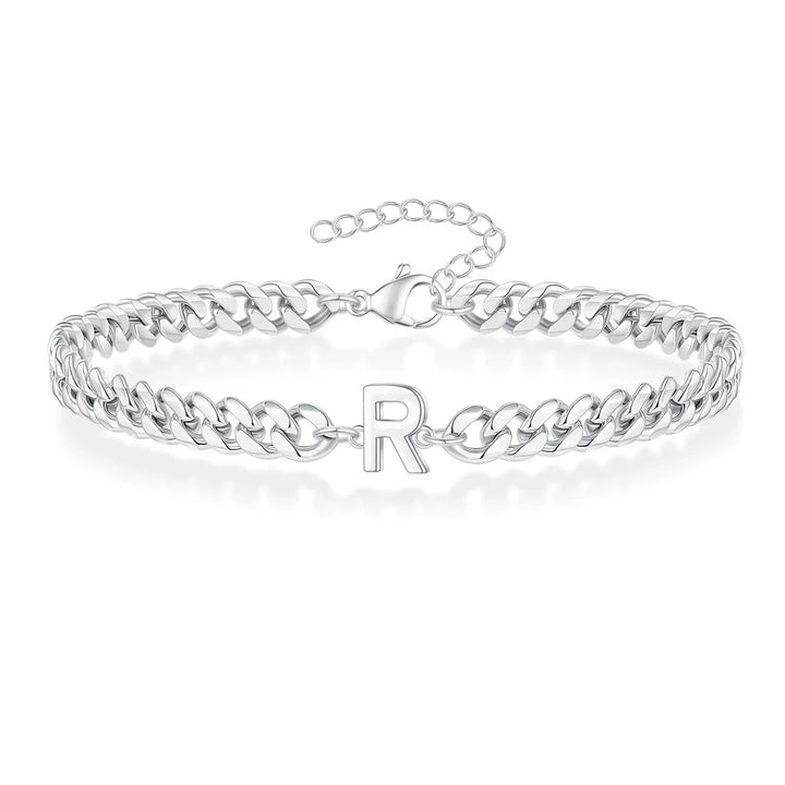 Kalsten | Couples Letter Initial Cuban Bracelet