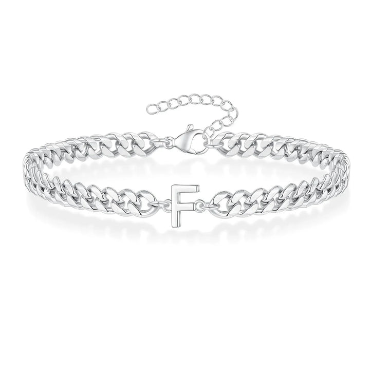 Kalsten | Couples Letter Initial Cuban Bracelet