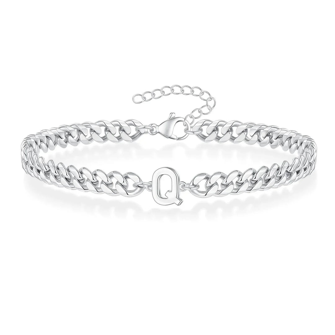 Kalsten | Couples Letter Initial Cuban Bracelet