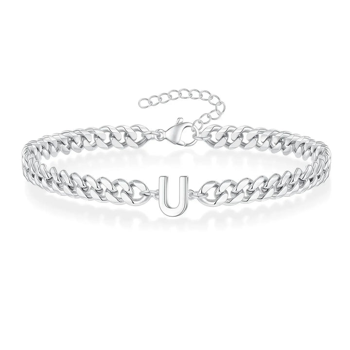 Kalsten | Couples Letter Initial Cuban Bracelet