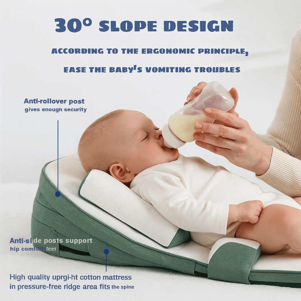 Kalsten | CozyCradle Pillow – Side Sleeper Support with Anti-Reflux Incline for Newborns