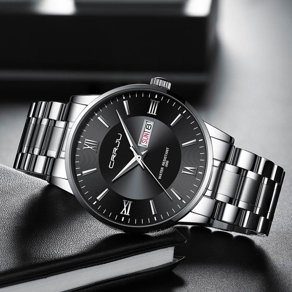 Kalsten | Men’s Stainless Steel Waterproof Sport Quartz Watch