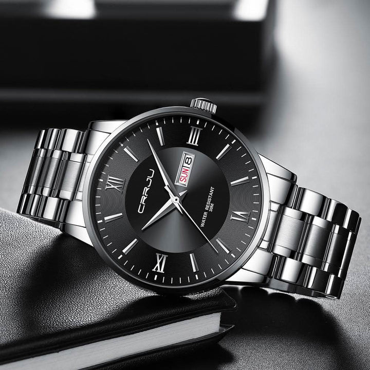 Kalsten | Men’s Stainless Steel Waterproof Sport Quartz Watch