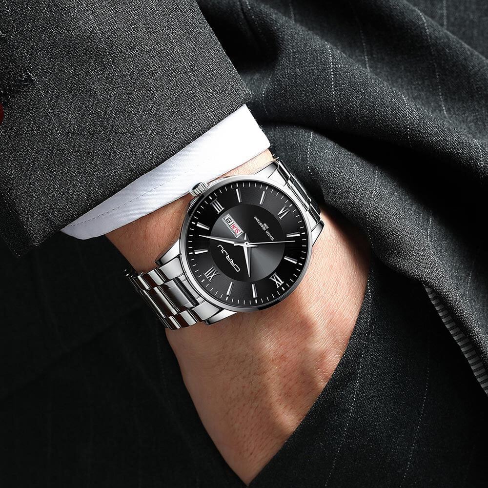 Kalsten | Men's Luxury Waterproof Sports Watch – Stainless Steel Quartz Chronograph