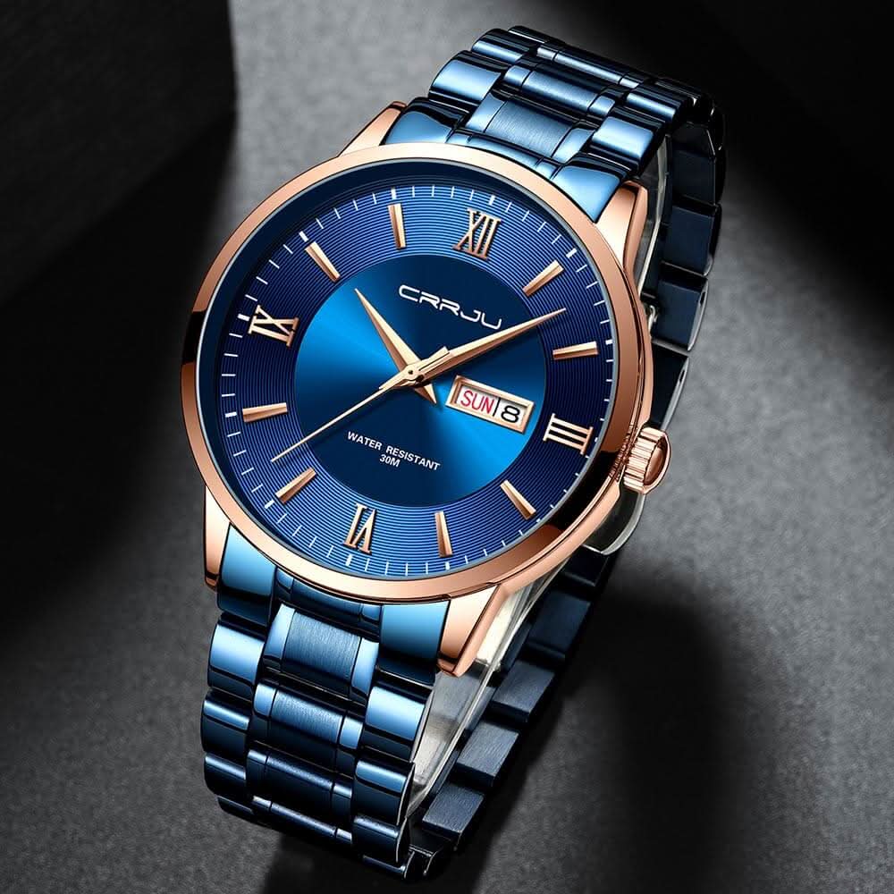 Kalsten | Men’s Stainless Steel Waterproof Sport Quartz Watch