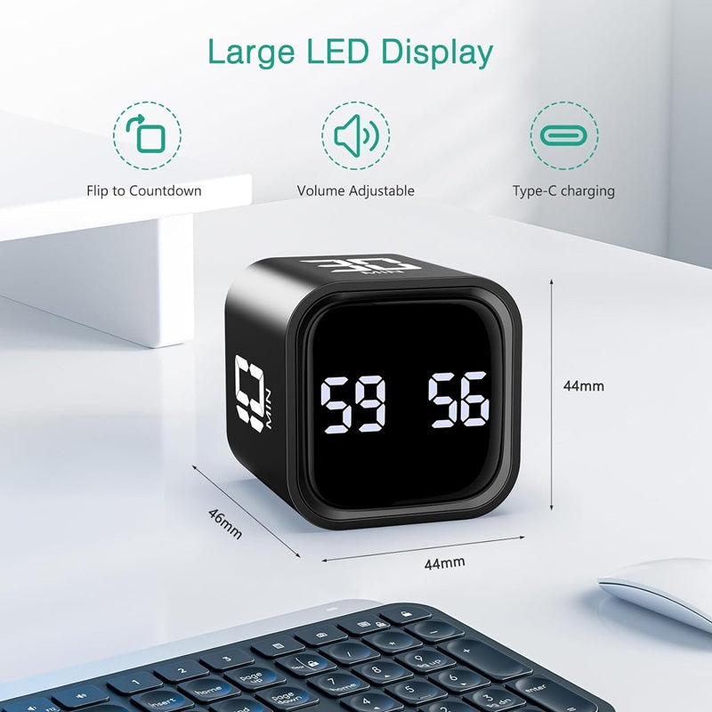 Kalsten | Smart Cube Timer with Gravity Sensing and LED Display