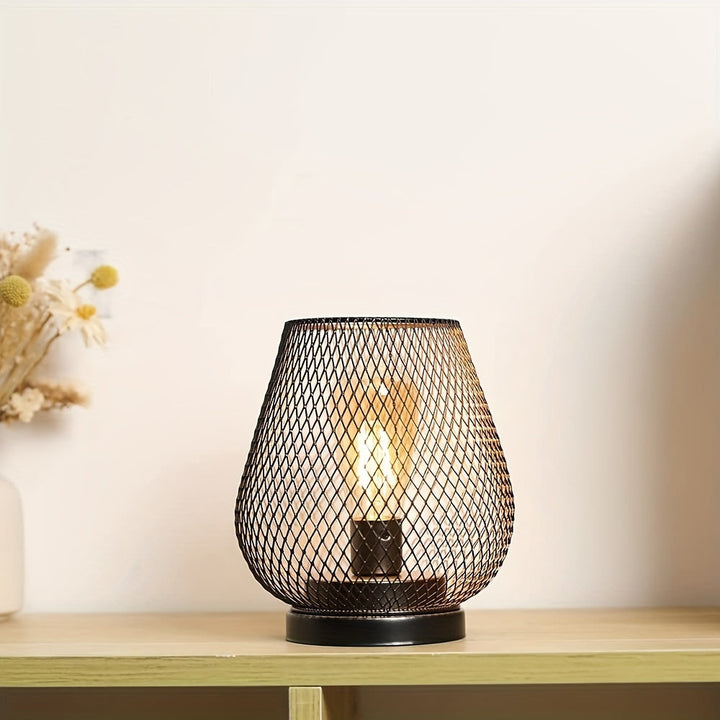 RusticMesh Table Lamp Set – Industrial Style and Atmospheric Lighting | Kalsten