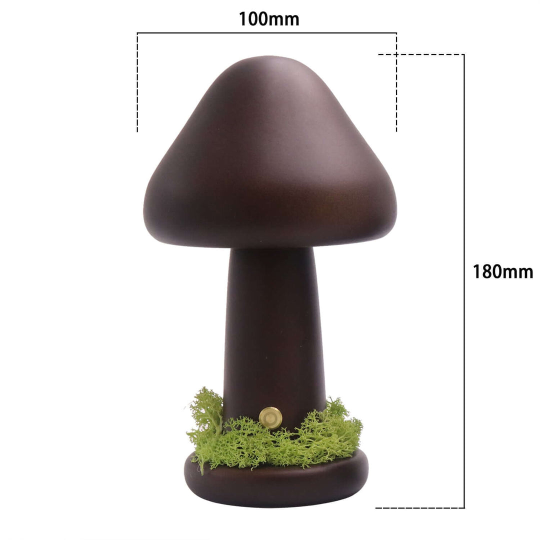Twisted Mushroom Night Warm Light Touch Bedroom Bedhead Night Light Beech Wood LED USB Decorative Atmosphere Lamps Home Decor | Kalsten