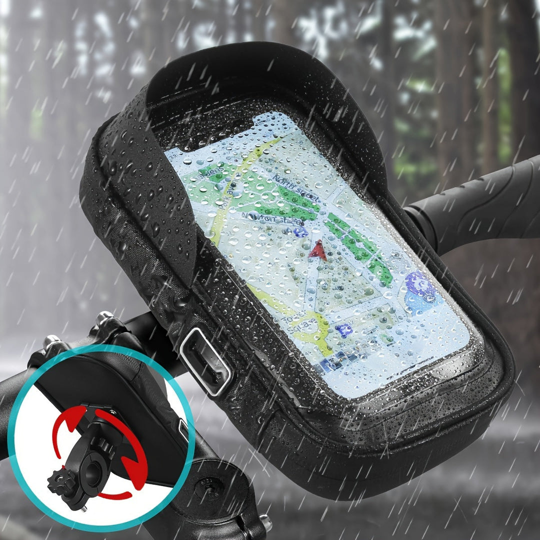 Waterproof Phone Holder for Bicycle and Motorcycle – 360° Rotatable and Suitable for 4.5–6.4 Inches | Kalsten