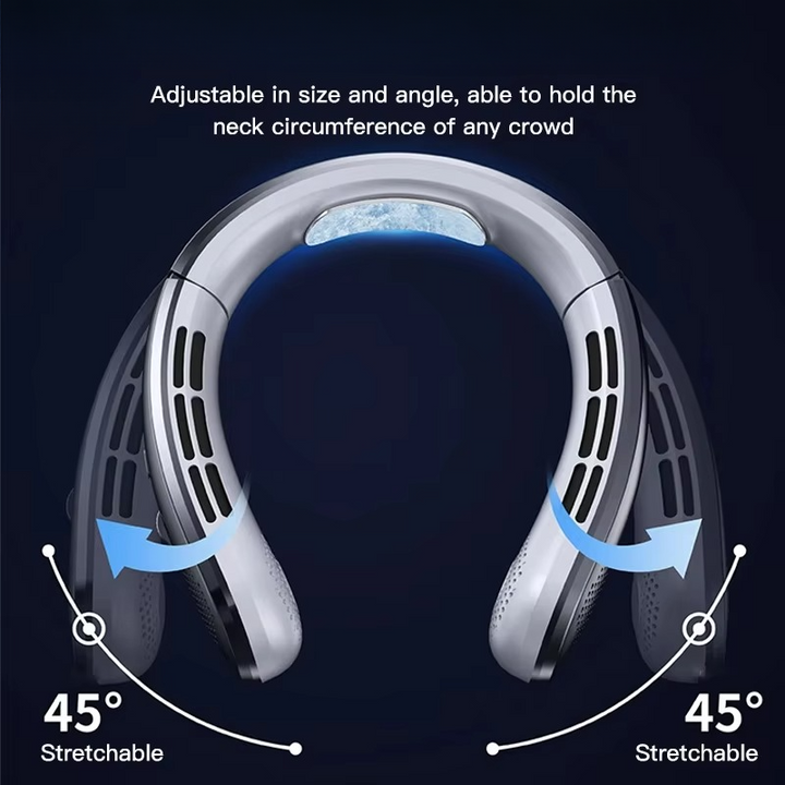Kalsten | Portable Neck Air Conditioner Cooling Fan Rechargeable Leafless Personal Wearable