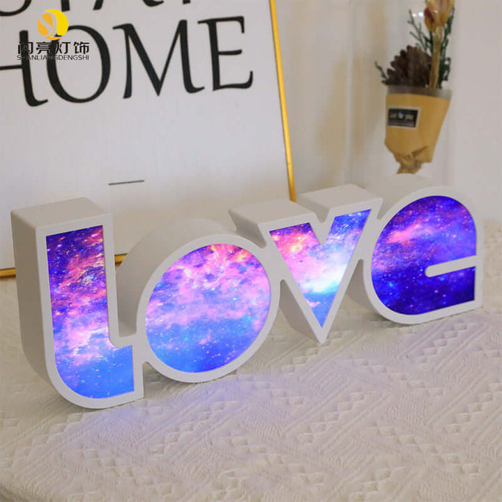 Valentines Day Decor LED LOVE Light Valentines Day Gift For Girlfriend Bithday Wedding Party Decoration Romantic Wedding Decor | Kalsten