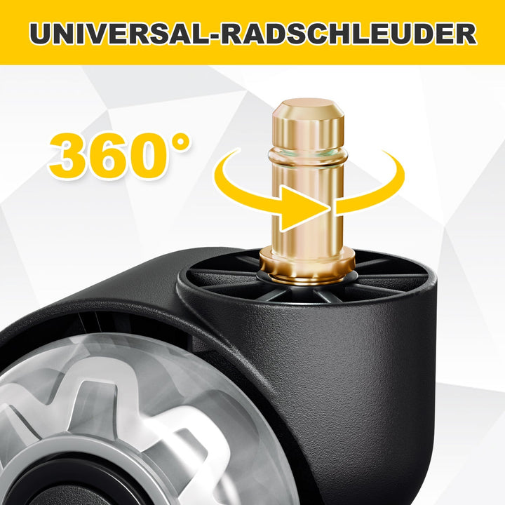 5 pieces office chair wheels swivel chair wheels 10mm x 22mm | Kalsten