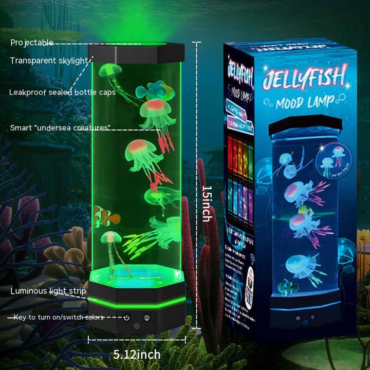 Jellyfish Lava Lamp, 17 Colors Changing, 15-inch Jellyfish Lamp with Remote Control | Kalsten