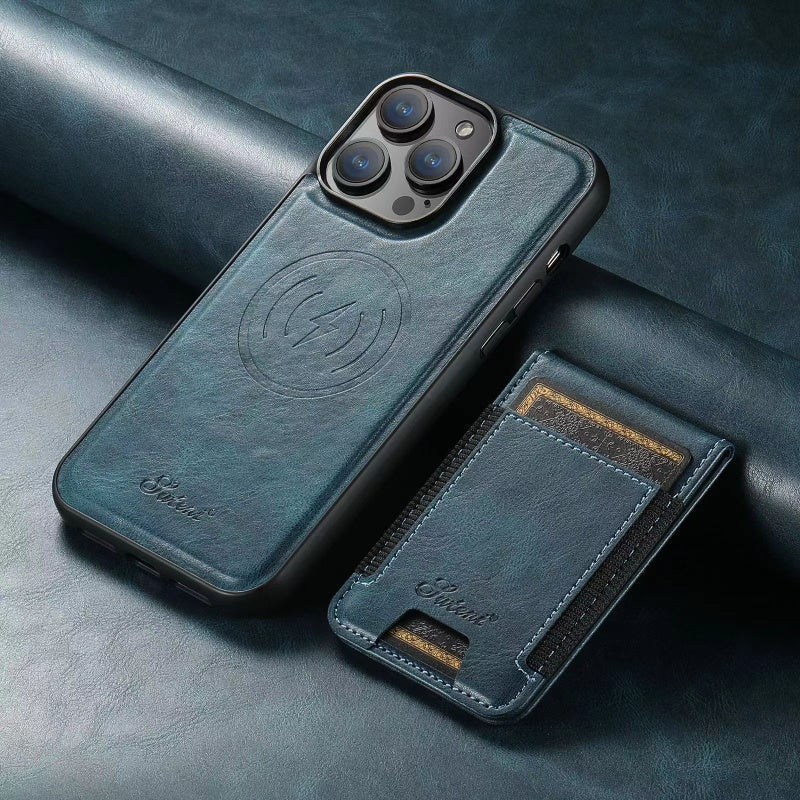 LuxCase Leather Phone Case with Card Slot and Stand – Suitable for iPhone | Kalsten