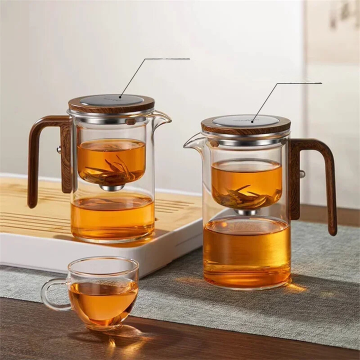 TheePuur Glassfera – Glass Teapot with Loose Filter for Hot and Cold Tea | Kalsten