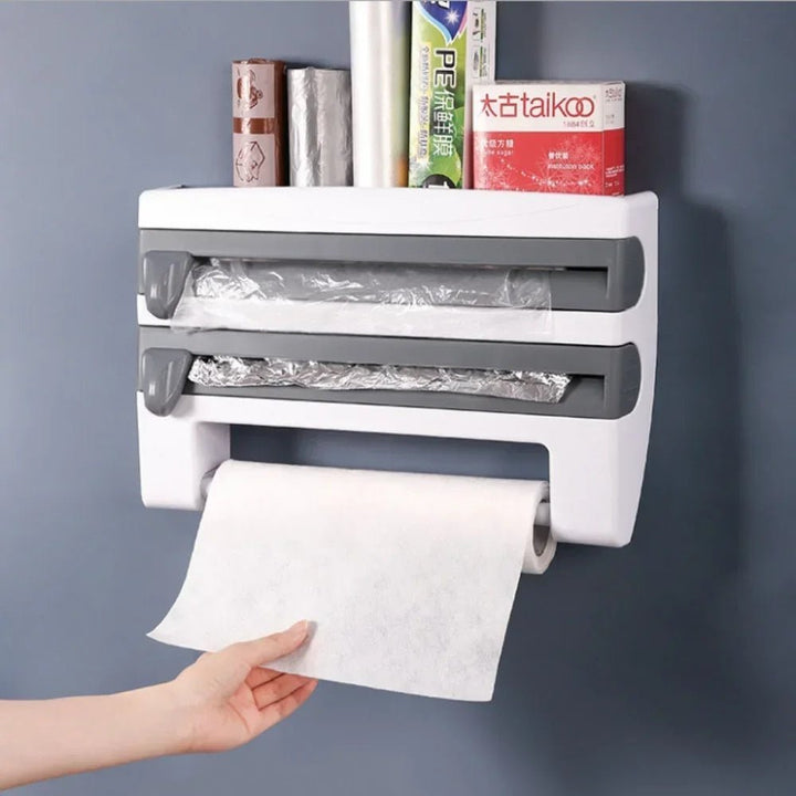 WrapHub - Practical Dispenser - Cling Film and Kitchen Paper - Space Saving | Kalsten