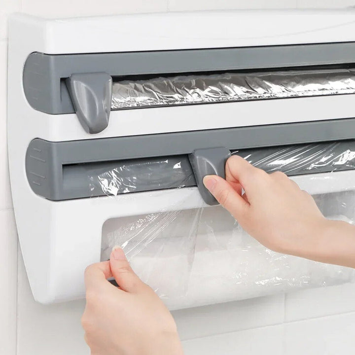 WrapHub - Practical Dispenser - Cling Film and Kitchen Paper - Space Saving | Kalsten