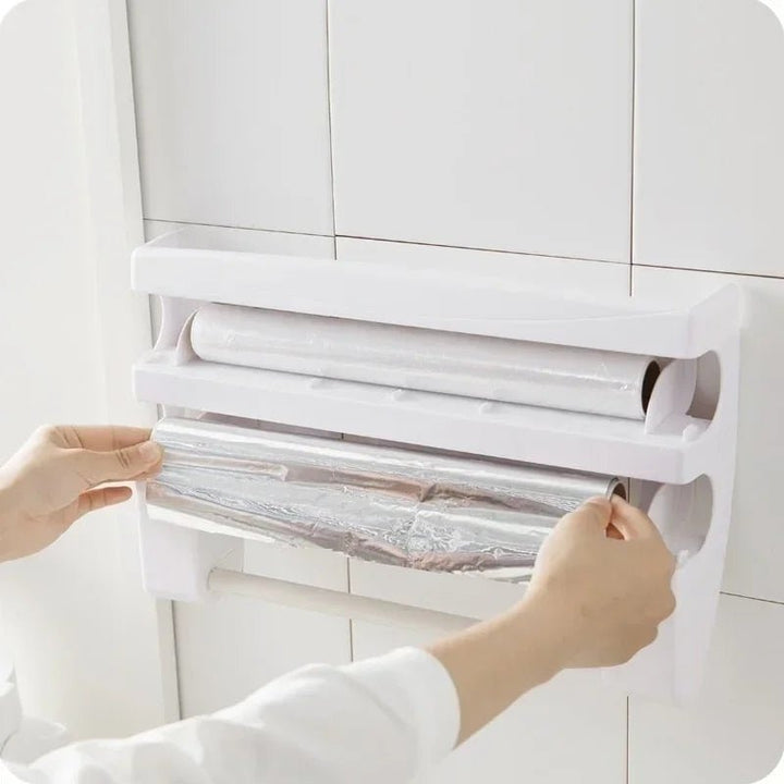 WrapHub - Practical Dispenser - Cling Film and Kitchen Paper - Space Saving | Kalsten