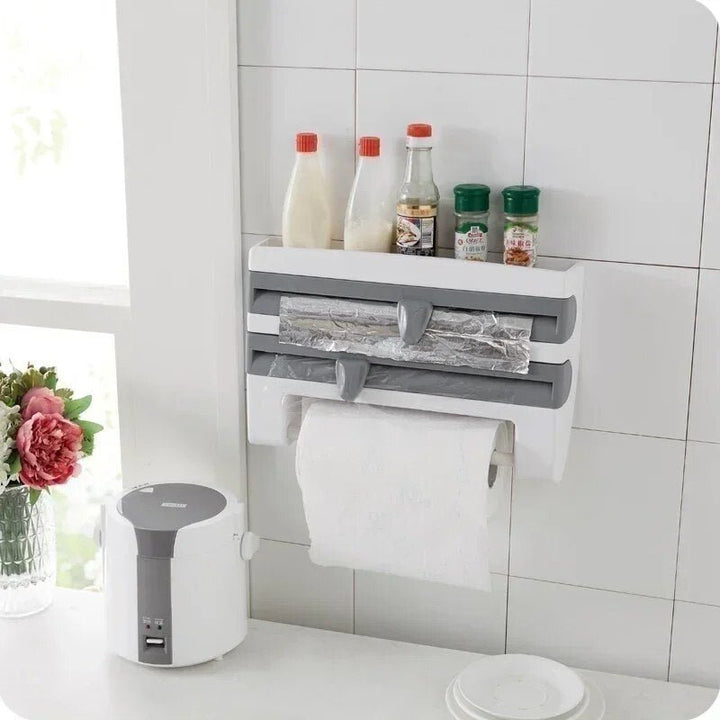 WrapHub - Practical Dispenser - Cling Film and Kitchen Paper - Space Saving | Kalsten