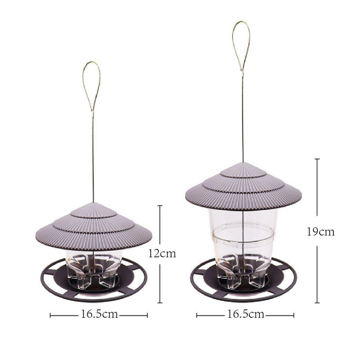 Expandable bird feeders for hanging