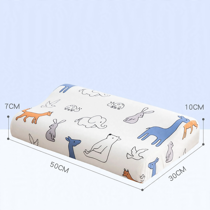 Kids' pillow with wave design made of memory foam