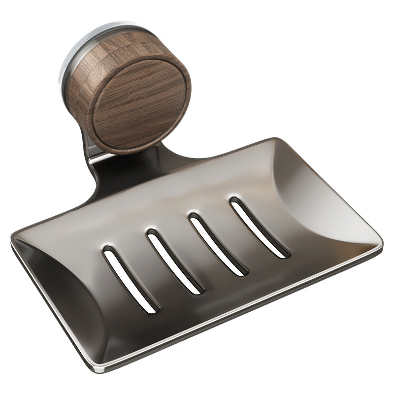 Wall-mounted soap dish with suction cup