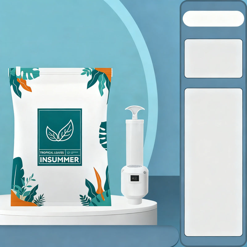 Vacuum compression bags for clothing and bedding
