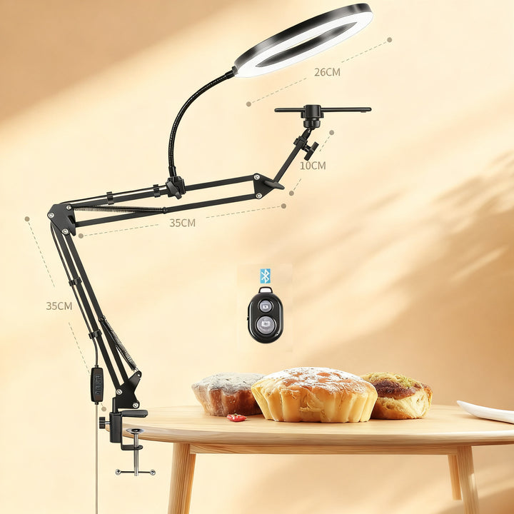 Selfie tripod with gimbal and face tracking