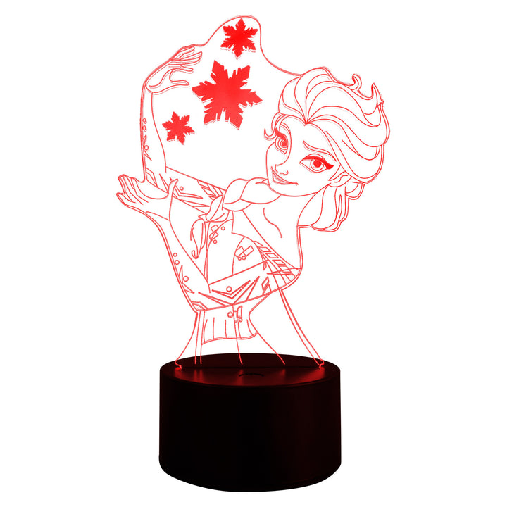 3D night light with acrylic shade, 7 colors LED