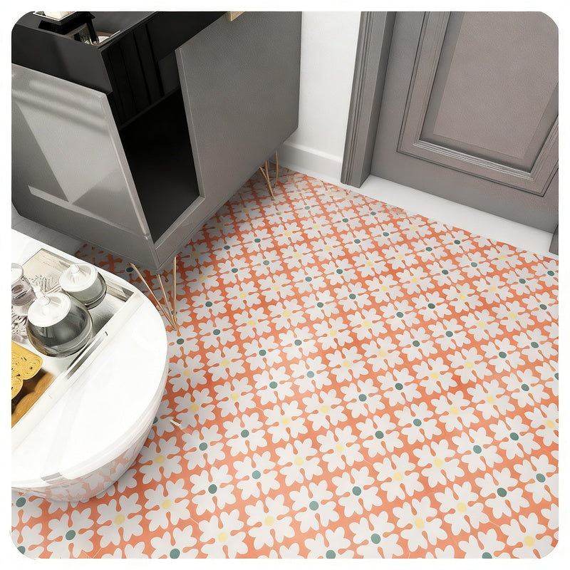 PVC flooring, self-adhesive