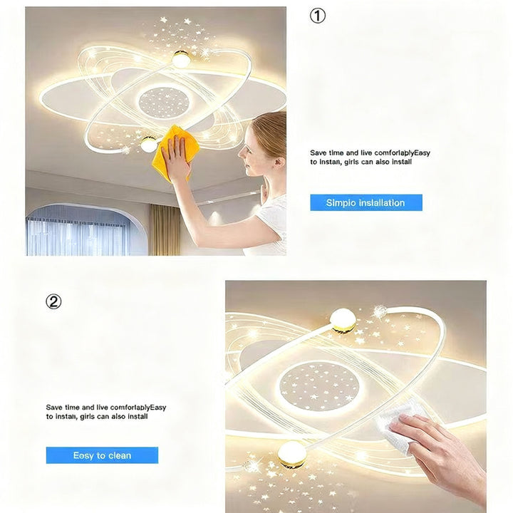 Ceiling light with LED and voice control