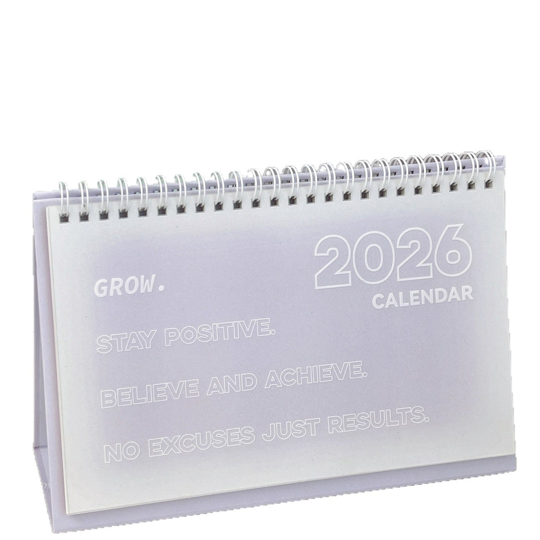 Desk calendar 2026 with roses and butterflies