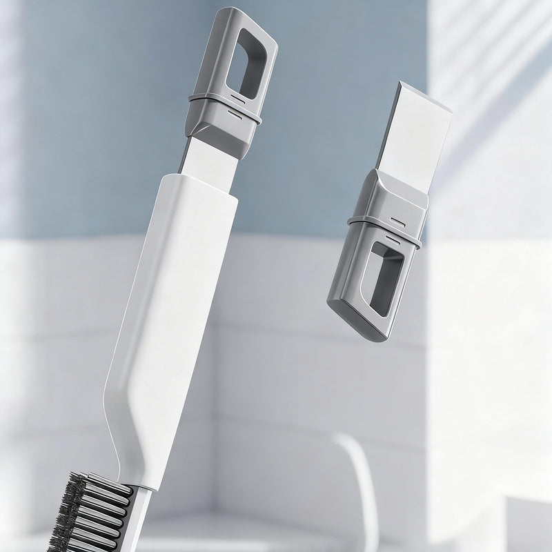 Long-grip joint brush with scratcher