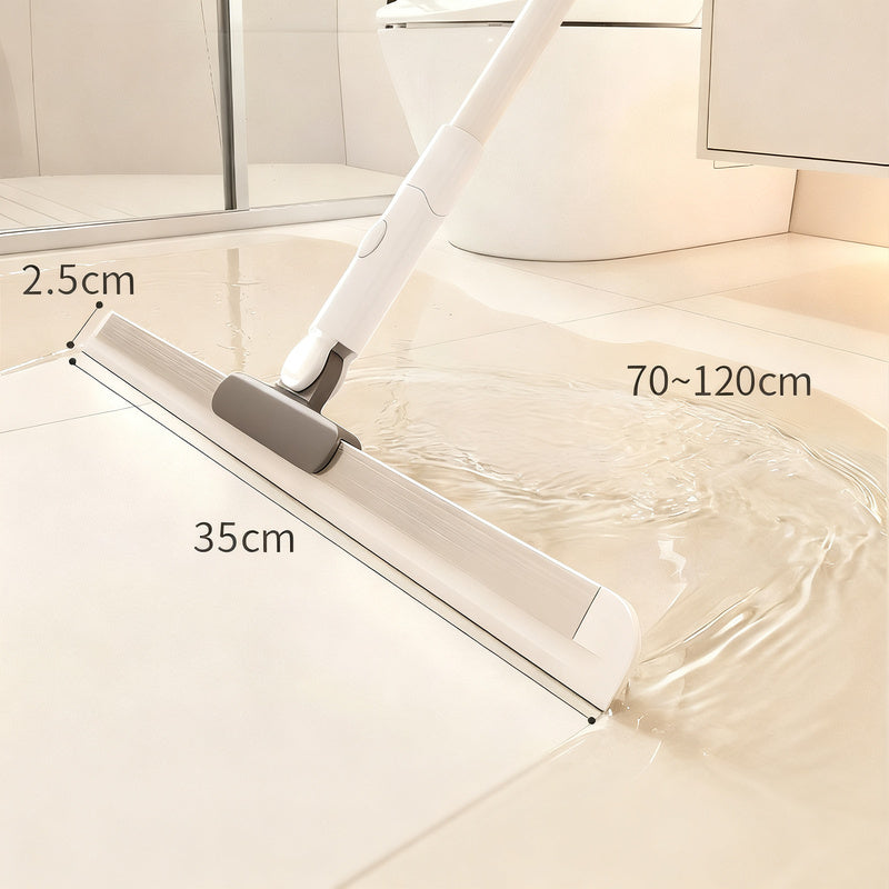 Water scraper and broom 2-in-1