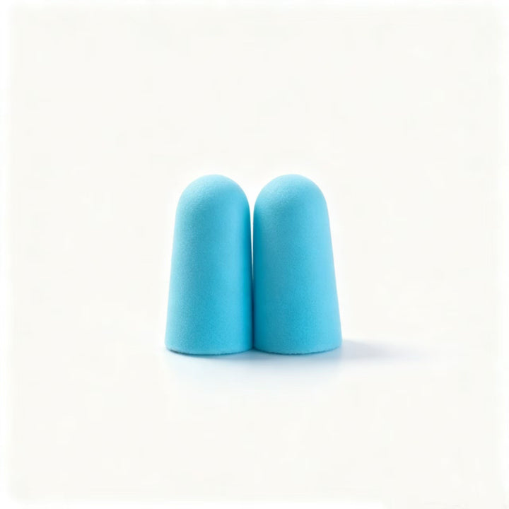 Foam ear plugs, spherical shape, 25×12 mm