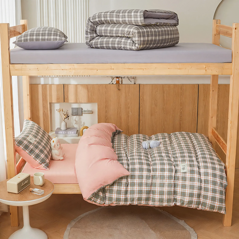 Cotton bedding set for student dorms