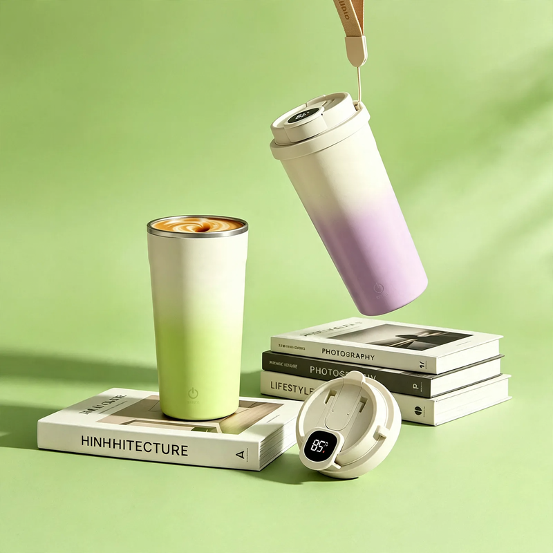 Electric mixing stirrer made of stainless steel, rechargeable