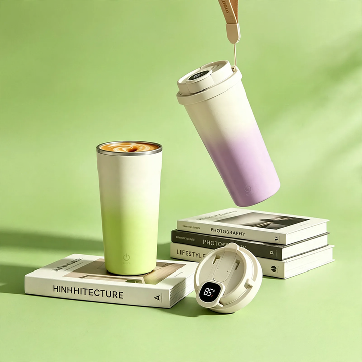 Electric mixing stirrer made of stainless steel, rechargeable