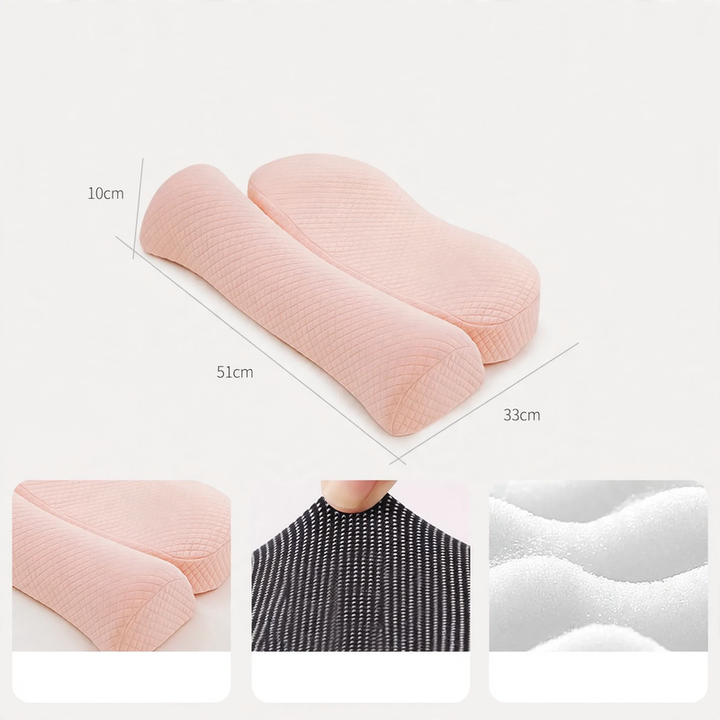 Memory foam neck pillow, washable