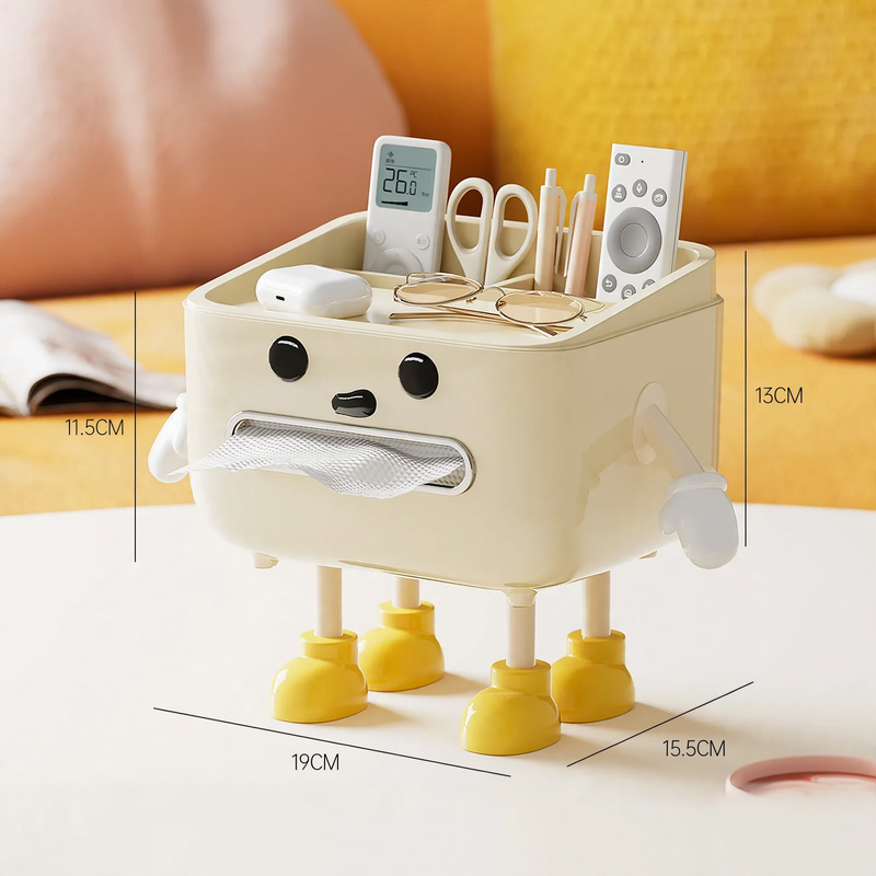 Plastic Tissue Box CD2390 with Storage
