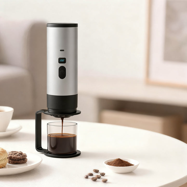 Portable espresso coffee machine with battery, 0.5 L