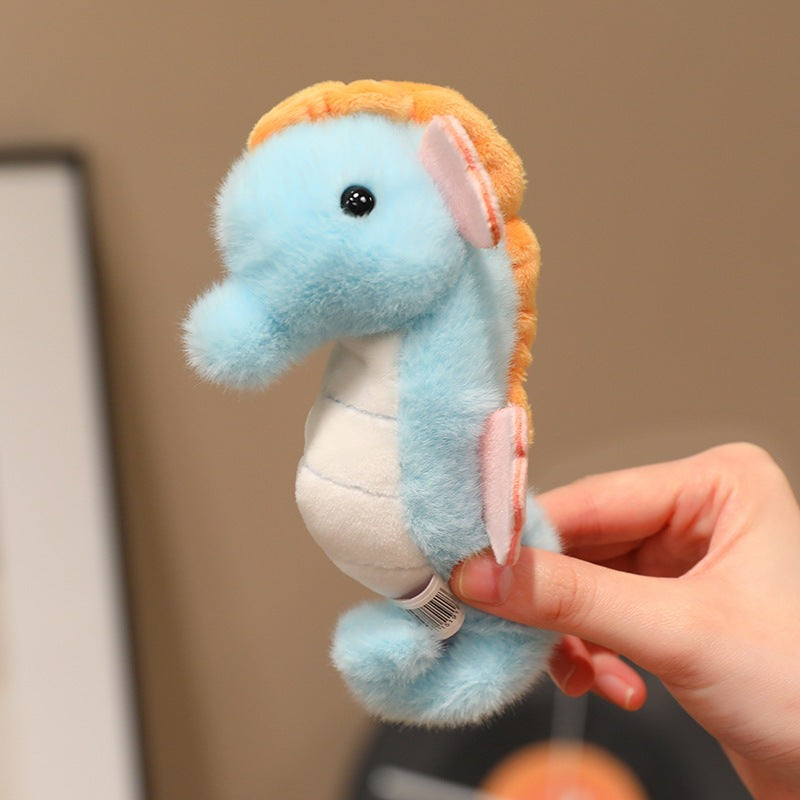 Plush sea animals, 12–16 cm, short pile