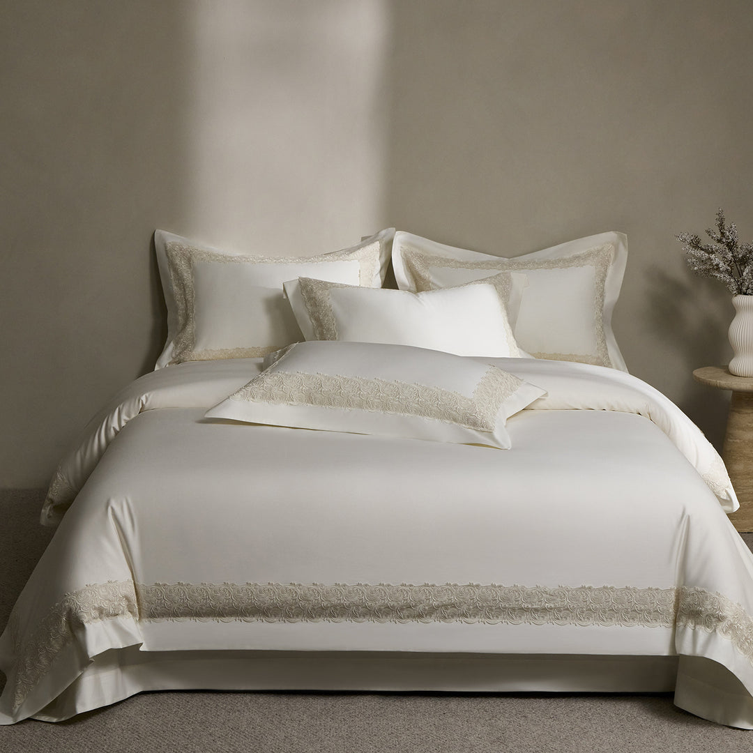 Cotton bedding set, 4-piece, elegant
