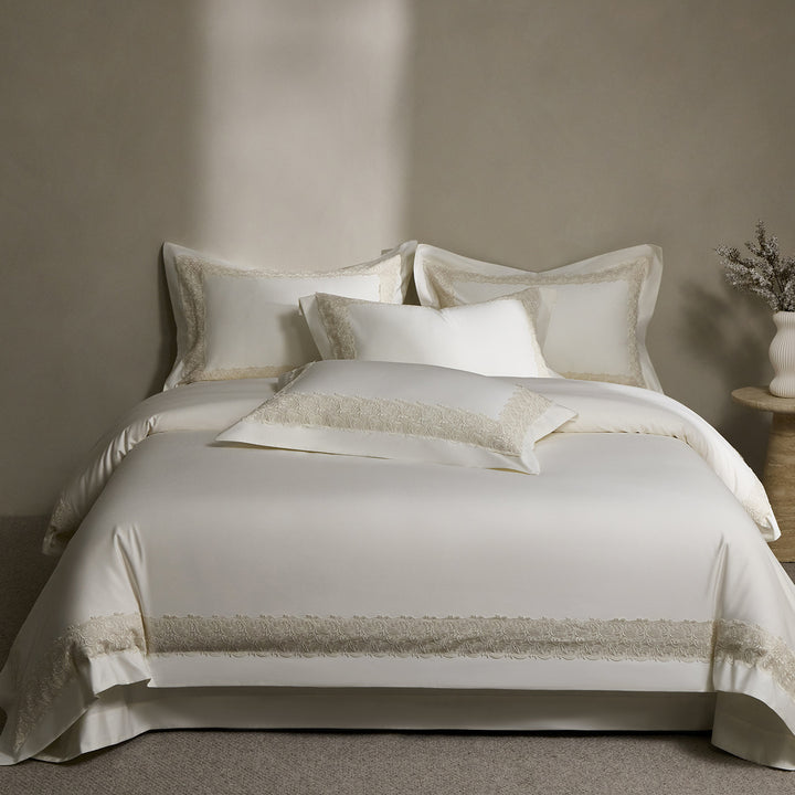 Cotton bedding set, 4-piece, elegant
