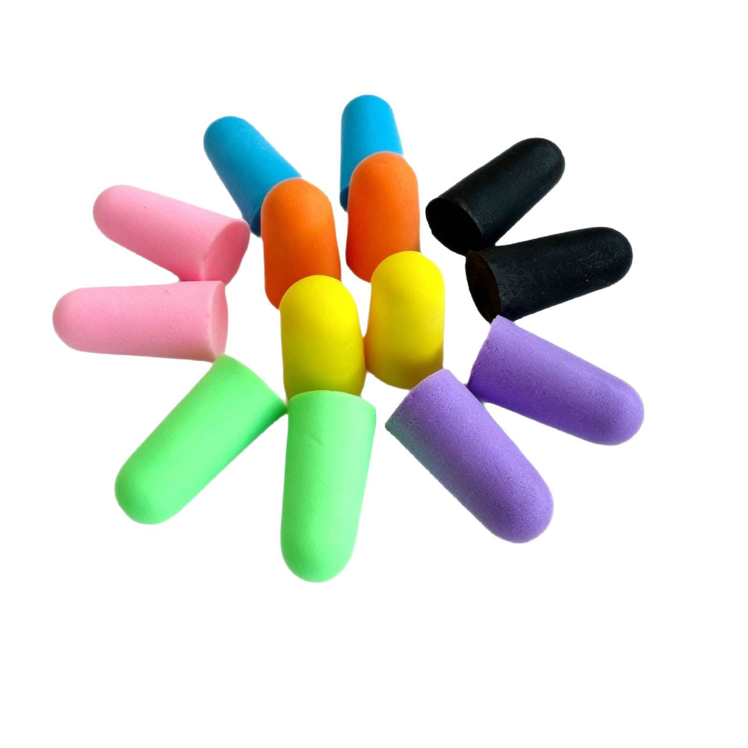 Foam ear plugs, spherical shape, 25×12 mm